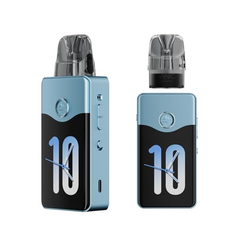 VINCI E120 | VOOPOO VINCI E120 Pod Kit 120W 4500mAh 5ml VMATE Top Fill 0,15 Ω/0,3 Ω - Elektronischer Zigarettenverdampfer - Ohne E-Liquid, Ohne Nikotin (Schneeblau)