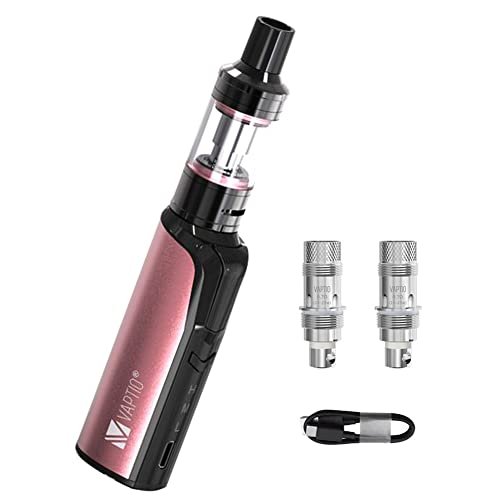 VAPTIO Cosmo Kit Elektronische Zigarette 1500 mAh 30W Power Vape Kit, Starter Kit mit 2,0 ml Cosmo Tank 2 Stück Cosmo Spule,No E Liquid No Nicotine (gold)