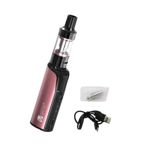 Vaptio COSMO Vape Kit mit 2.0ML Zerstäuber Dual Spule Cosmo Elektronische Zigarette Vape Starter Kit No E Flüssigkeit Kein Nikotin (Roségold)