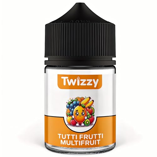 Twizzy Tutti Frutti Lebensmittelaroma - 60ml - Intensives Aroma – Ideal zum Backen, in Lebensmitteln & Getränken, auch für Vernebler, Nebelmaschinen, uvm.