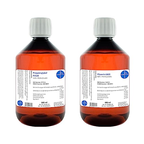500 ml Glycerin + 500 ml Propylenglykol I HERRLAN-Qualität I Made in Germany