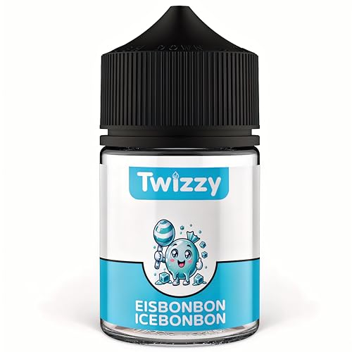 Twizzy Eisbonbon Lebensmittelaroma - 60ml - Intensives Aroma – Ideal zum Backen, in Lebensmitteln & Getränken, auch für Vernebler, Nebelmaschinen, uvm