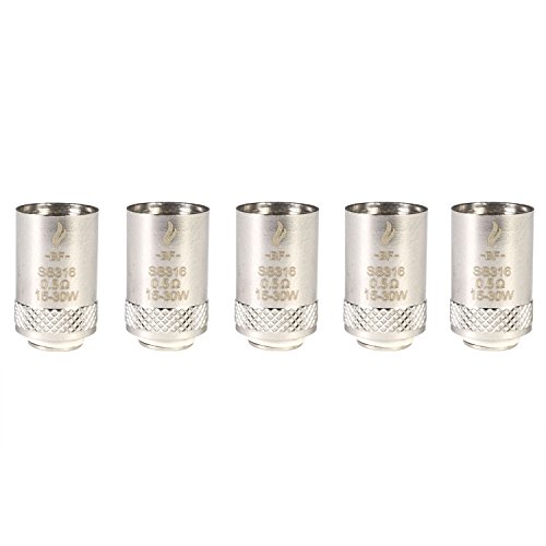 Joyetech BF SS316 Coils (0,6 Ohm), Riccardo Verdampferköpfe für e-Zigarette, 5 Stück