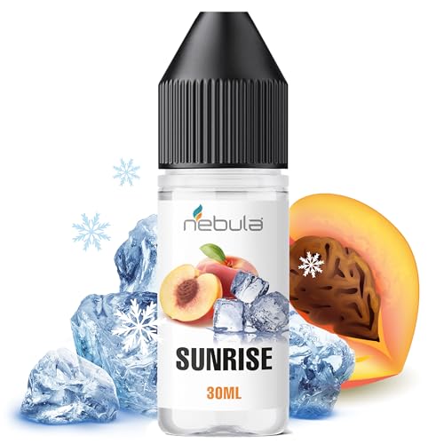Nebula Sunrise, konzentriertes Aroma, klassische Linie, 30 ml, fruchtiges Aroma mit gefrorenem Pfirsich, hergestellt in Italien, pharmazeutische Qualität
