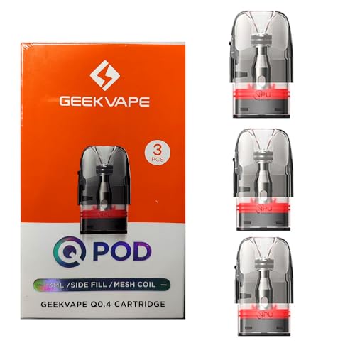 GeekVape Q, Cartridge Sidefill, 3 ml, 0,8 Ohm, 3er Pack