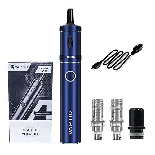 VAPTIO Cosmo A2 Kit Elektronische Zigarette 2000 mAh 25W Vape Pen mit 2 Stück 0,7 ohm(C6)/ 1,0 ohm(C5) Mesh Coil,No E Liquid No Nicoti