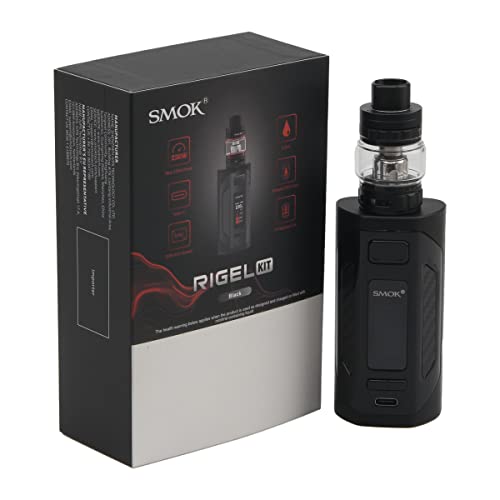 Smok Rigel Kit mit 6,5 ml TFV9 Tank 230 W Mod 0,96-Zoll-Bildschirm Vape Device Slide to Fill System No Nicotine Black