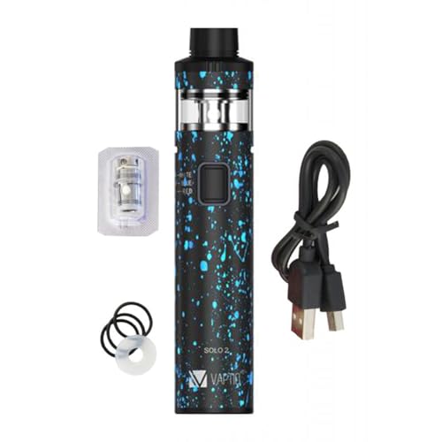 VAPTIO SOLO2 elektronische Zigarette Starter-Kit mit 3000mAh Batterie 50W Box Mod All-in-One-Kit für Verdampfer Keine Flüssigkeit Kein Nikoti
