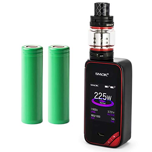 Smok X-Priv Kit inkl. TFV12 Prince (8ml) 5000 mAh E-Zigaretten-Set E-Zigarette Starterset (nikotinfrei) (schwarz-rot)