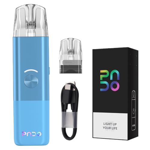 VAPTIO Pado Kit Elektronische Zigarette 1000 mAh 11.5W Vape Pen mit 2 Stück Ersatzspule 0.6ohm (Mesh) / 1.2ohm (MTL),Kein E-Liquid Kein Nikotin (Blau)