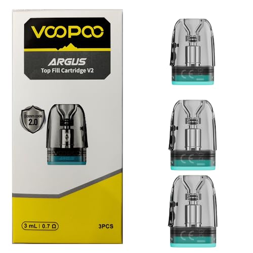 Voopoo Argus Pod Cartridge für E-Zigarette, 3 ml, 0,7 Ohm, 3er Pack