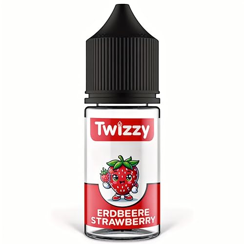 Twizzy Erdbeere Lebensmittelaroma - 30ml - Intensives Aroma – Ideal zum Backen, in Lebensmitteln & Getränken, auch für Vernebler, Nebelmaschinen, uvm.