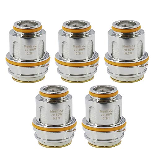 GeekVape KA1 Mesh Z2 Coils (0,2 Ohm), DL Mesh Verdampferköpfe für e-Zigarette, 5 Stück